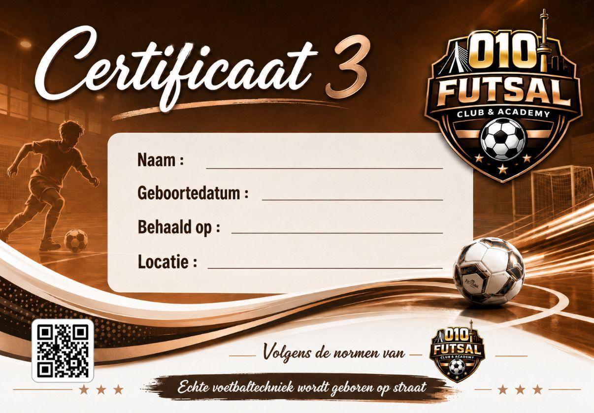 Certificaat 3 — Brons