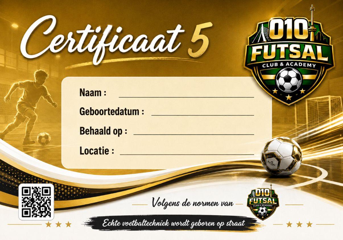 Certificaat 5 — Goud